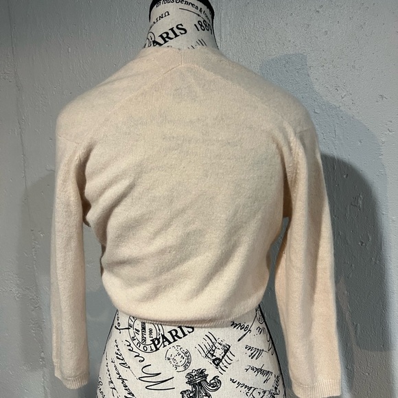 Free People Cream and Purple Cardigan Sweater - Picture 4 of 9